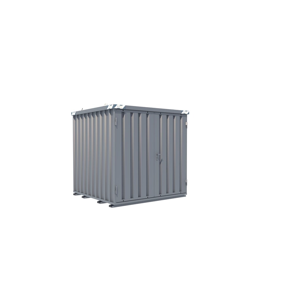 Conteneur à montage rapide BOS®, haut. x larg. x prof. 2 100 x 2 100 x 2 100 mm, porte à l’avant, 2 vantaux Illustration du produit: Conteneur à montage rapide BOS®, haut. x larg. x prof. 2 100 x 2 100 x 2 100 mm, porte à l’avant, 2 vantaux