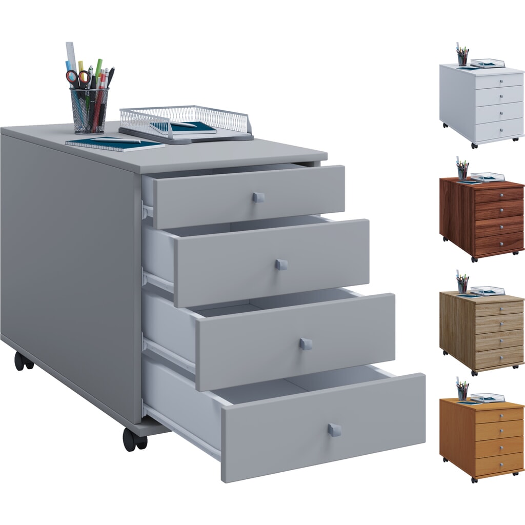 N° de l'image du produit 3 : Conteneur à roulettes Lona Maxi HxLxP 570 x 420 x 750 mm Sonoma Chêne