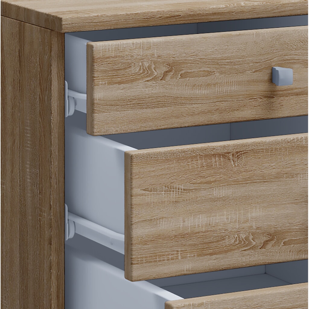 N° de l'image du produit 2 : Conteneur à roulettes Lona Maxi HxLxP 570 x 420 x 750 mm Sonoma Chêne