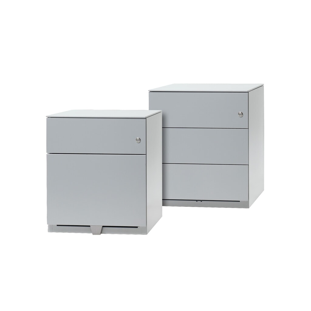 Conteneur à roulettes Note™, H x l x P 495 x 420 x 565 mm, 3 tiroirs, noir N° de l'image du produit 4 : Conteneur à roulettes Note™, H x l x P 495 x 420 x 565 mm, 3 tiroirs, noir