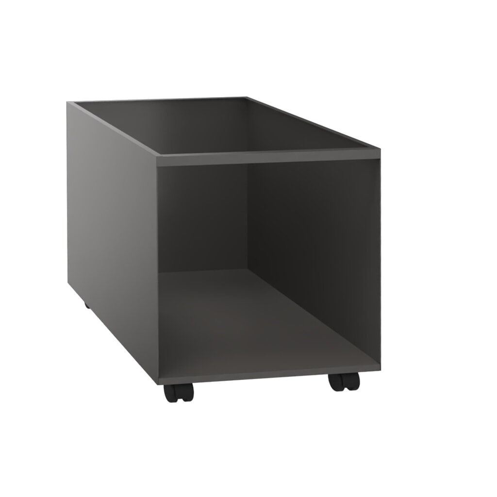 Conteneur avec insert en plastique, mobile, HxlxP 525 x 500 x 650 mm, gris anthracite N° de l'image du produit 2 : Conteneur avec insert en plastique, mobile, HxlxP 525 x 500 x 650 mm, gris anthracite