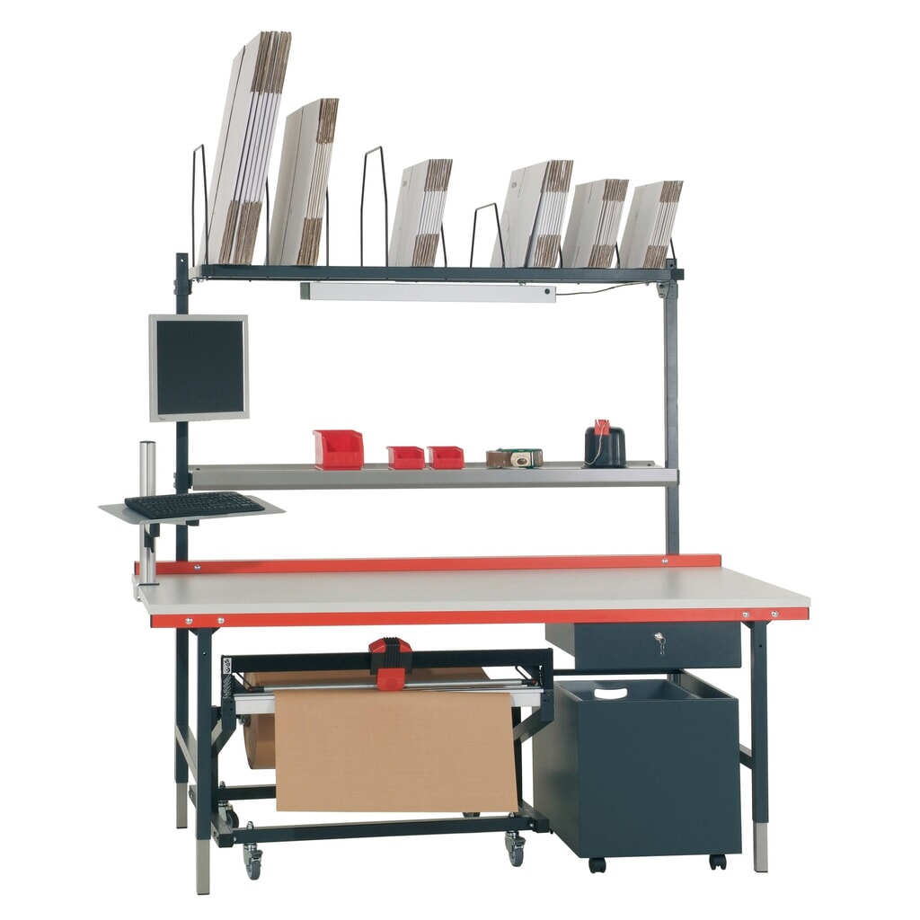 N° de l'image du produit 3 : Conteneur avec insert en plastique, mobile, HxlxP 525 x 500 x 650 mm, gris anthracite