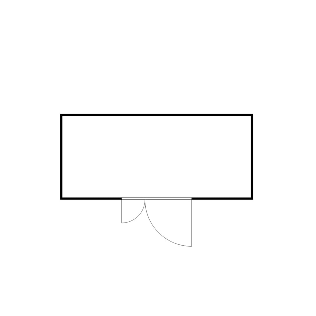 N° de l'image du produit 2 : Conteneur à matériaux FLADAFI®, galvanisé, démonté, 10 m², avec plancher en bois, haut. x larg. x prof. 2 150 x 5 080 x 2 170 mm, porte à doubles battants (division asymétrique), centrée sur la largeur