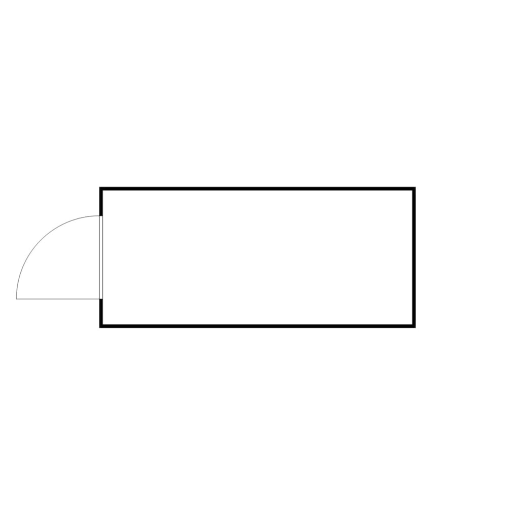 N° de l'image du produit 2 : Conteneur à matériaux FLADAFI®, galvanisé, démonté, 10 m², sans étagère, haut. x larg. x prof. 2 115 x 5 080 x 2 170 mm, porte à un battant, centrée en face avant