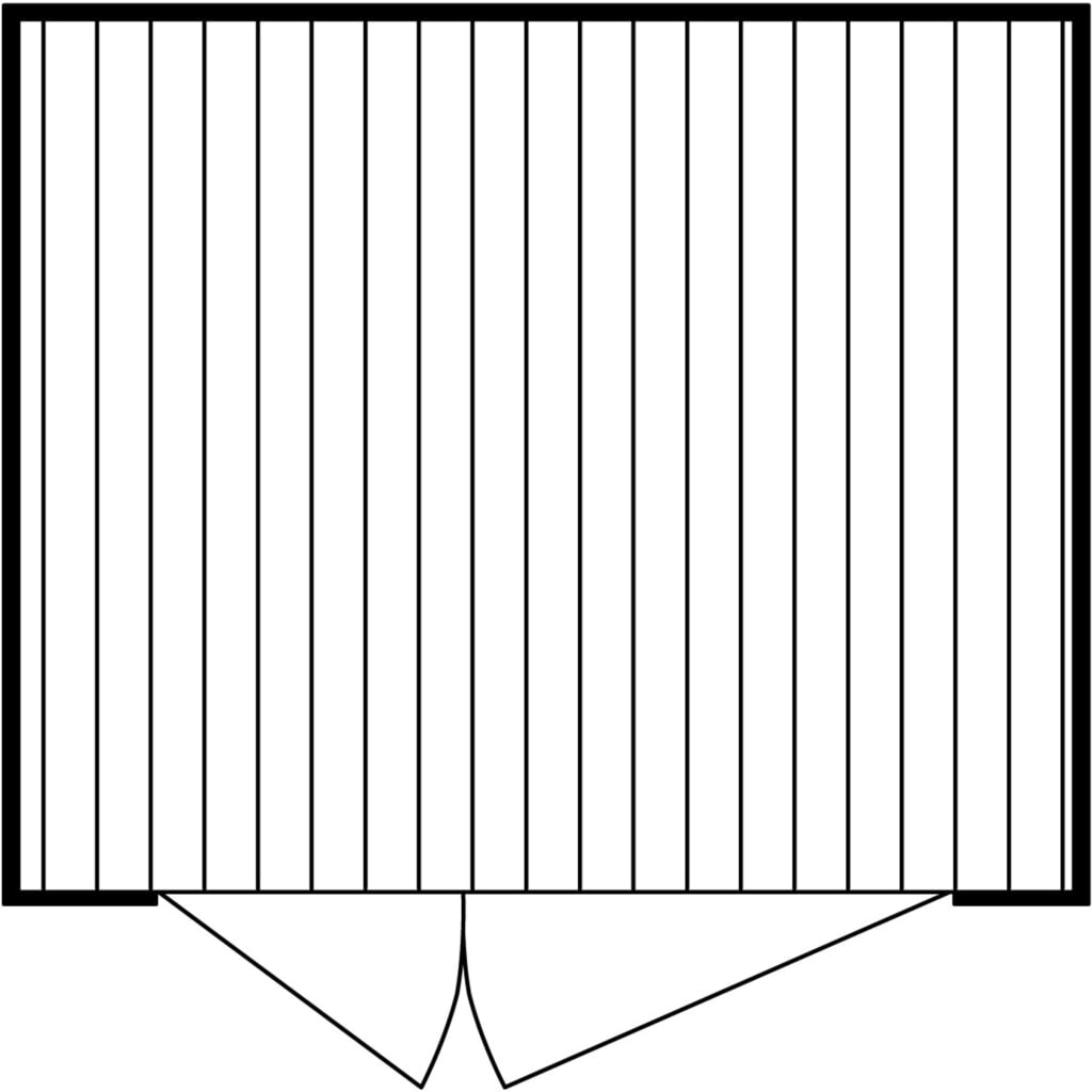 Conteneur à matériaux FLADAFI®, galvanisé, assemblé, XXL 7 m², haut. x larg. x prof. 2 595 x 3 020 x 2 540 mm, porte à doubles battants (division asymétrique), centrée en face avant N° de l'image du produit 2 : Conteneur à matériaux FLADAFI®, galvanisé, assemblé, XXL 7 m², haut. x larg. x prof. 2 595 x 3 020 x 2 540 mm, porte à doubles battants (division asymétrique), centrée en face avant