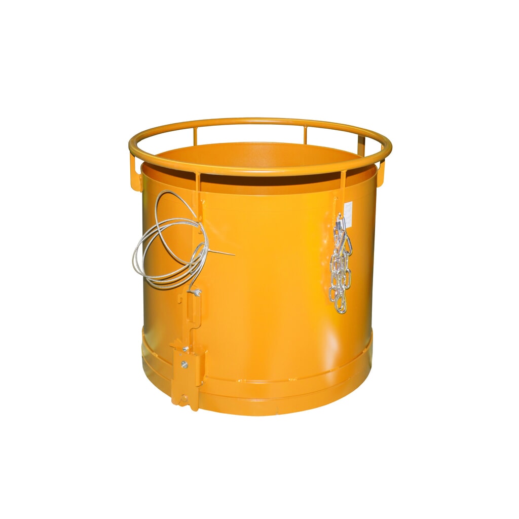 Conteneur rond Bauer® RB 300, peint, jaune-orange Illustration du produit: Conteneur rond Bauer® RB 300, peint, jaune-orange