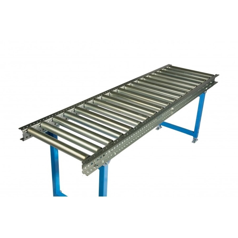 N° de l'image du produit 2 : Convoyeur à rouleaux pour charges lourdes BLUME, rouleaux en tube d’acier, L x l : 2 000 x 1 000 mm, entraxe 125 mm