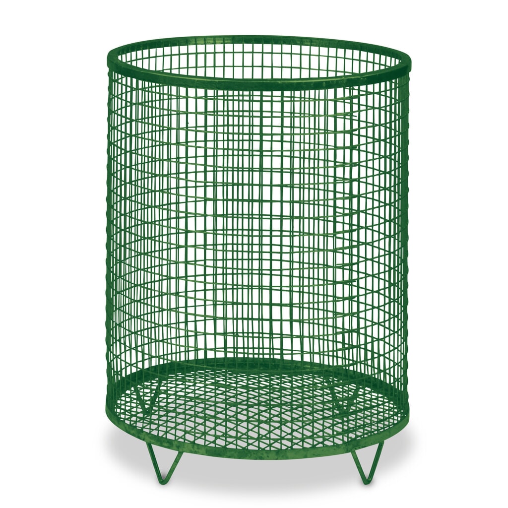 Corbeille à déchets en treillis métallique, fond grillagé, 63 litres, galvanisée à chaud Illustration du produit: Corbeille à déchets en treillis métallique, fond grillagé, 63 litres, galvanisée à chaud