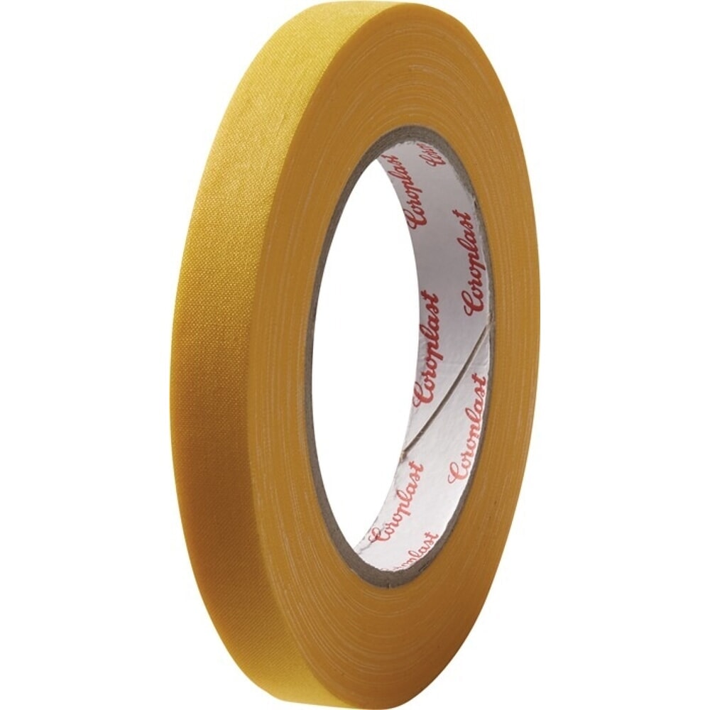 Illustration du produit: COROPLAST Bande adhésive tissée 800, longueur 25 m largeur 15 mm, jaune, rouleau