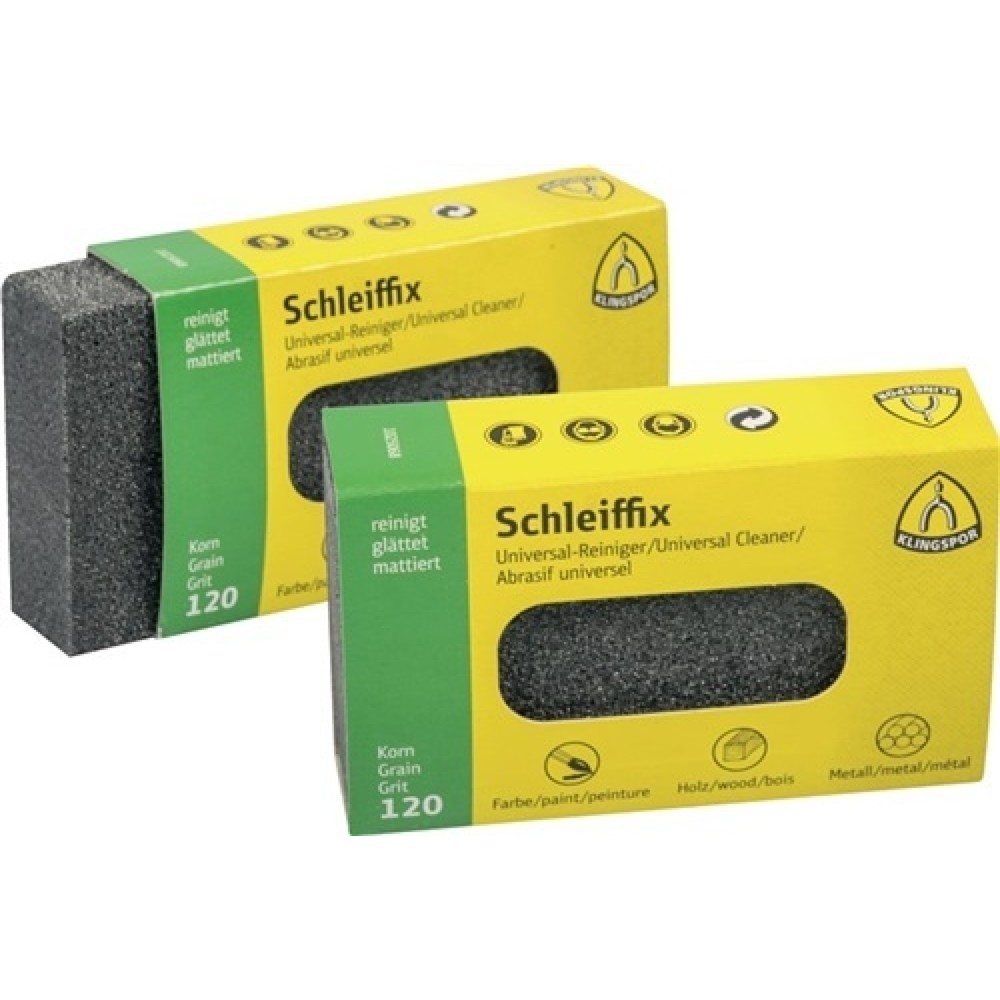 Illustration du produit: Bloc à poncer manuel Schleiffix L80xl50 mm granul. 120 moyen KLINGSPOR