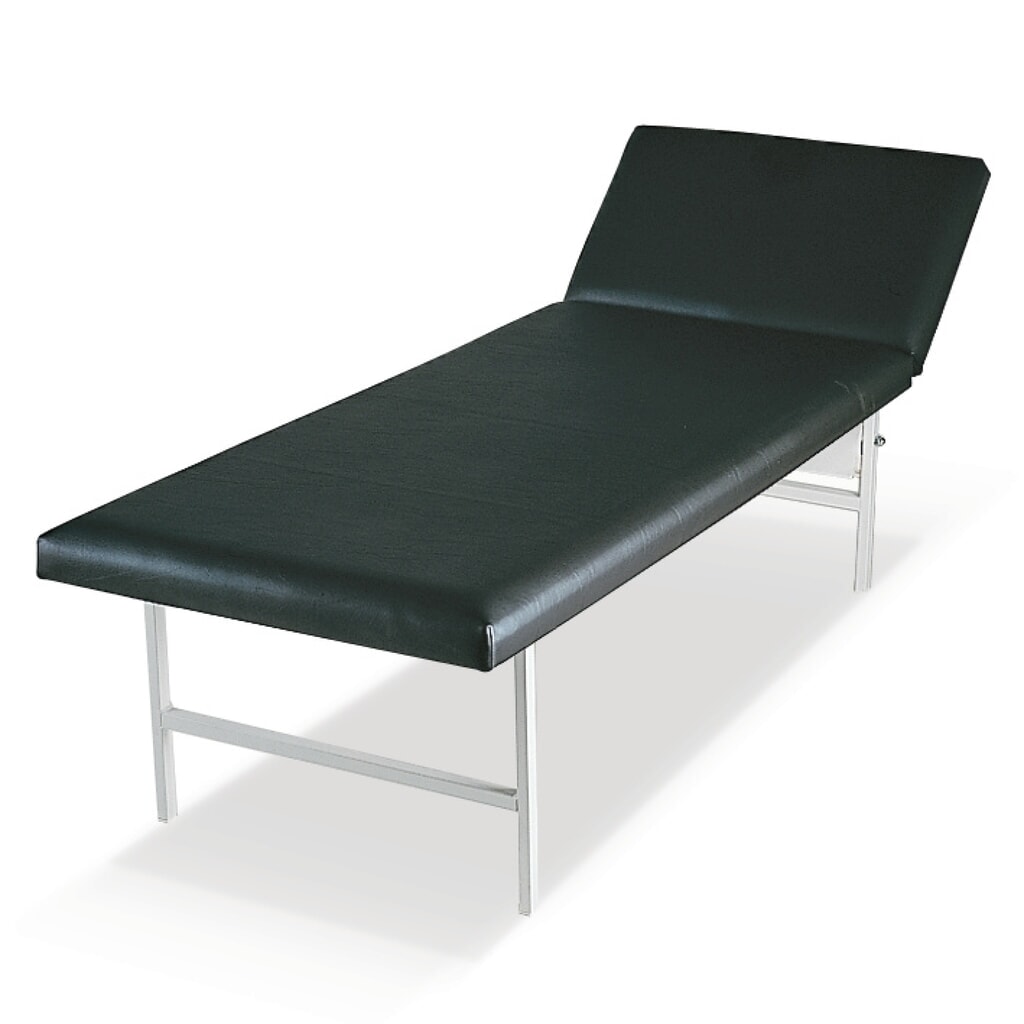 Couchette de salle de repos SÖHNGEN®, fixe, partie supérieure réglable, noir Illustration du produit: Couchette de salle de repos SÖHNGEN®, fixe, partie supérieure réglable, noir