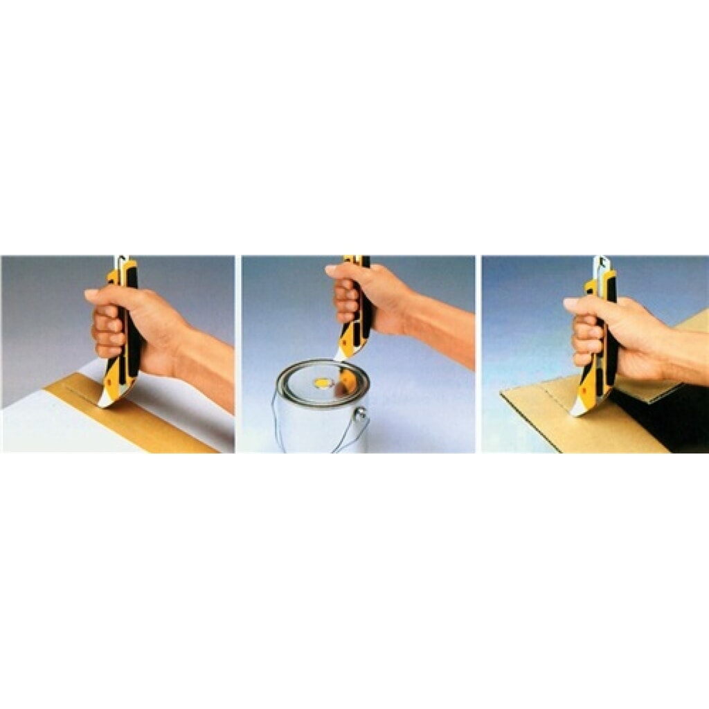 Cutter largeur des lames 18 mm longueur 155 mm avec roulette de blocage OLFA N° de l'image du produit 2 : Cutter largeur des lames 18 mm longueur 155 mm avec roulette de blocage OLFA