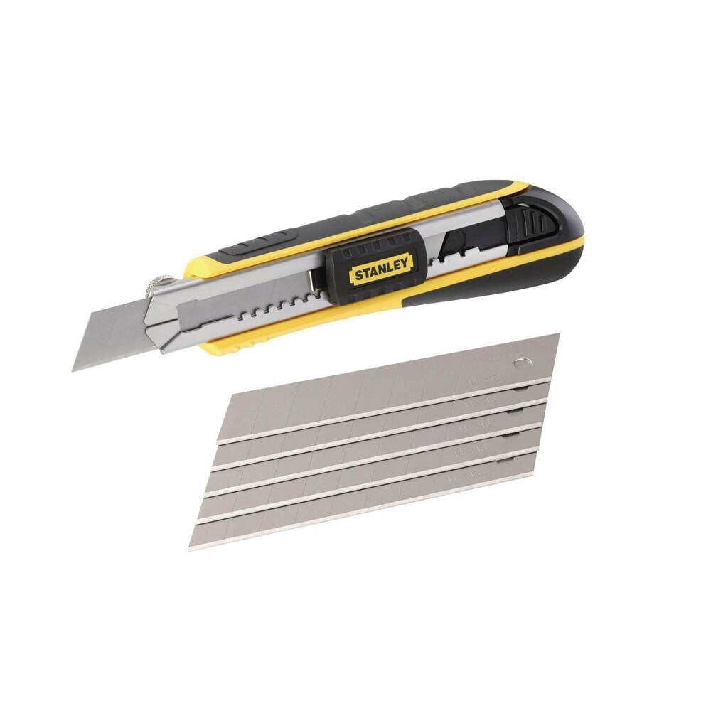 Illustration du produit: Cutter FatMax™ largeur des lames 18 mm longueur 180 mm au détail STANLEY