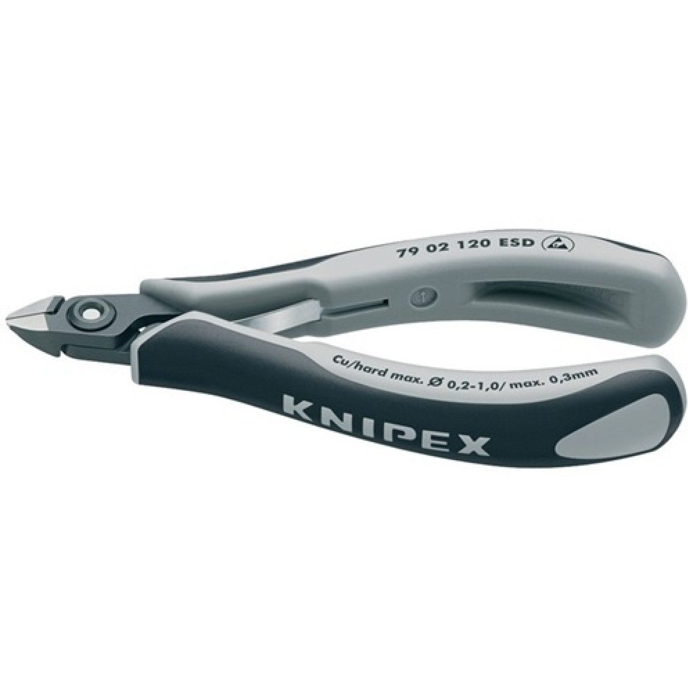 Illustration du produit: Pince coupante électronique de précision longueur 120 mm forme 0 facette oui, tr