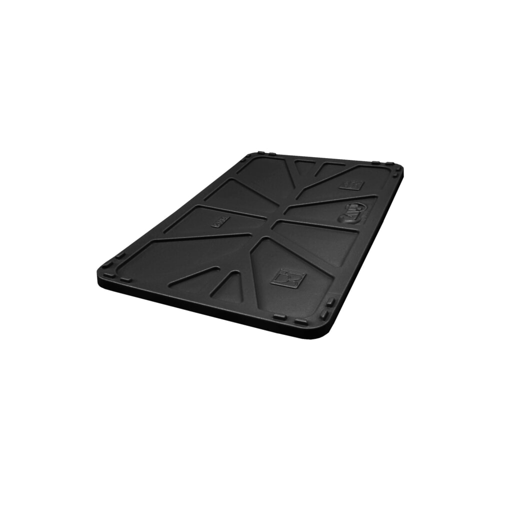 Couvercle à poser pour conteneur grand format, 990x645 mm, noir Illustration du produit: Couvercle à poser pour conteneur grand format, 990x645 mm, noir