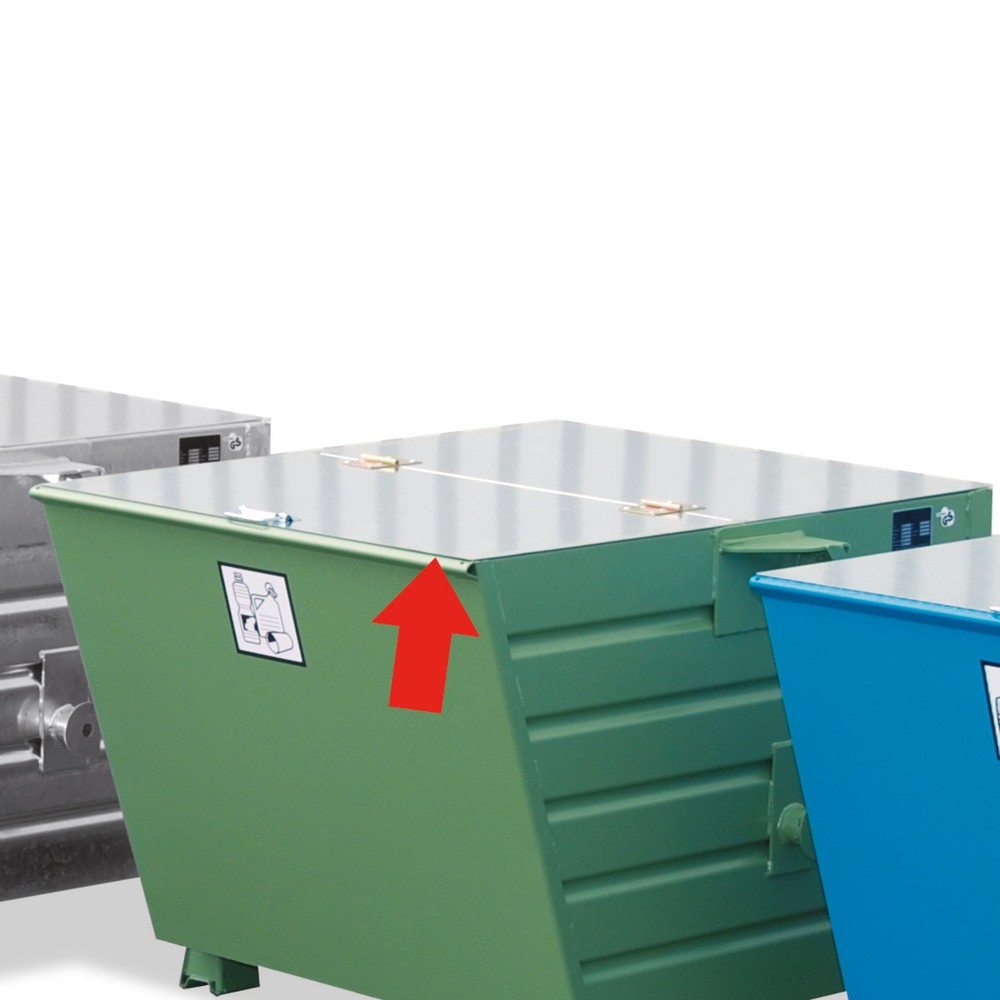 Illustration du produit: Couvercle pour conteneurs basculants empilables, pour volume 0,3 m³