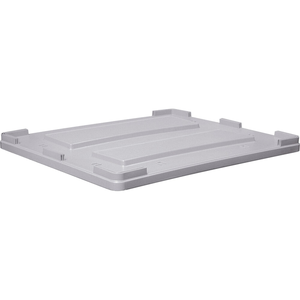 Illustration du produit: Couvercle pour grands conteneurs en polyéthylène, contenance 600 litres, gris