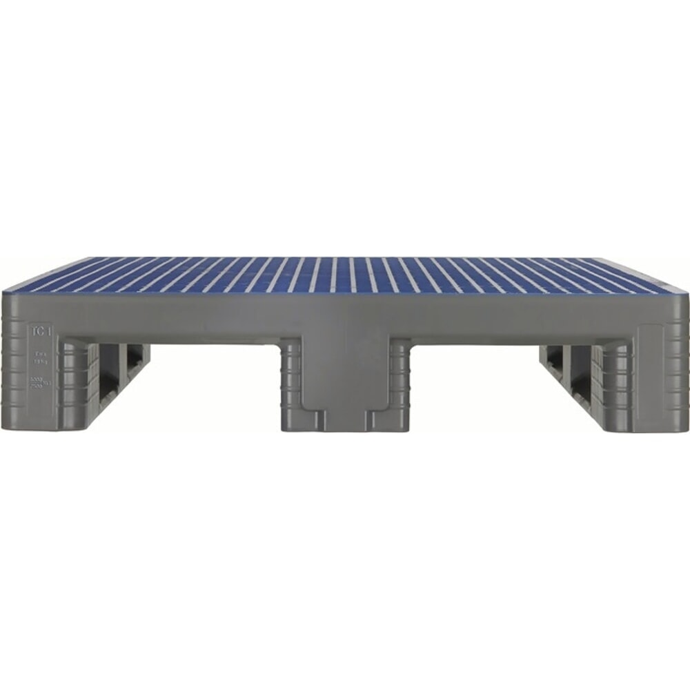 N° de l'image du produit 4 : CRAEMER Kunststoffpalette, 3 Kufen geschlossen, L800xB1200xH160mm, HDPE