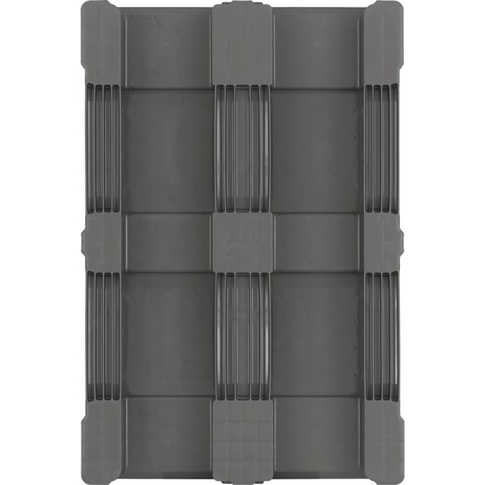 N° de l'image du produit 6 : CRAEMER Kunststoffpalette, 3 Kufen geschlossen, L800xB1200xH160mm, HDPE
