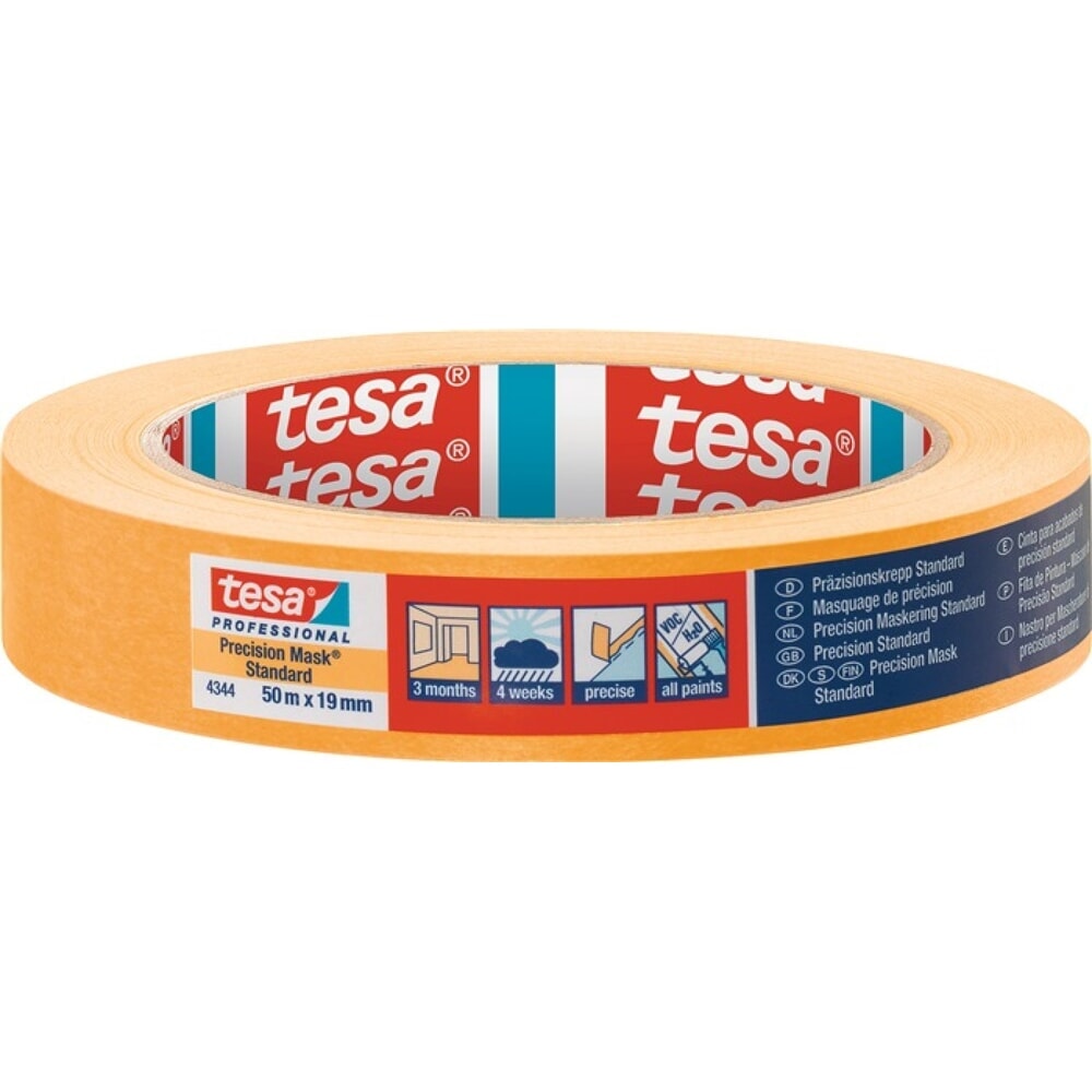 Illustration du produit: Crêpe de précision 4344 Standard lisse beige clair longueur 50 m largeur 19 mm r