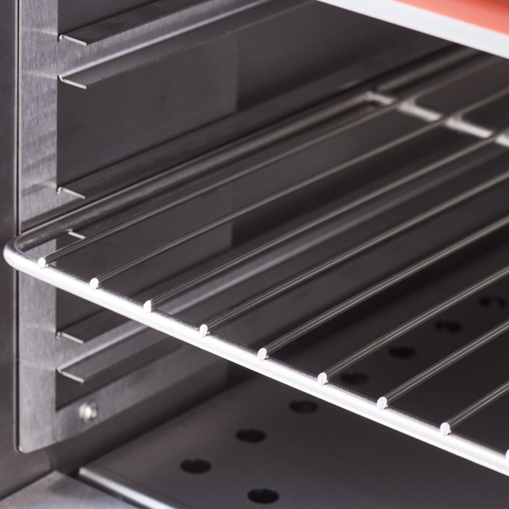 N° de l'image du produit 6 : Cuisinière électrique Stalgast avec 6 plaques de cuisson, four statique GN 2/1 et meuble bas avec une porte, Série 700 ND