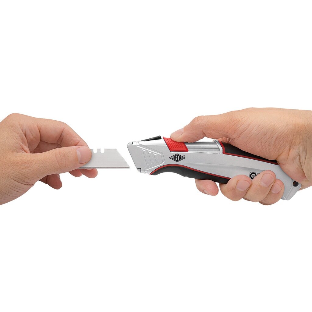 Cutter de sécurité WEDO® Safety Alu, avec lame en acier au carbone de 19 mm N° de l'image du produit 3 : Cutter de sécurité WEDO® Safety Alu, avec lame en acier au carbone de 19 mm