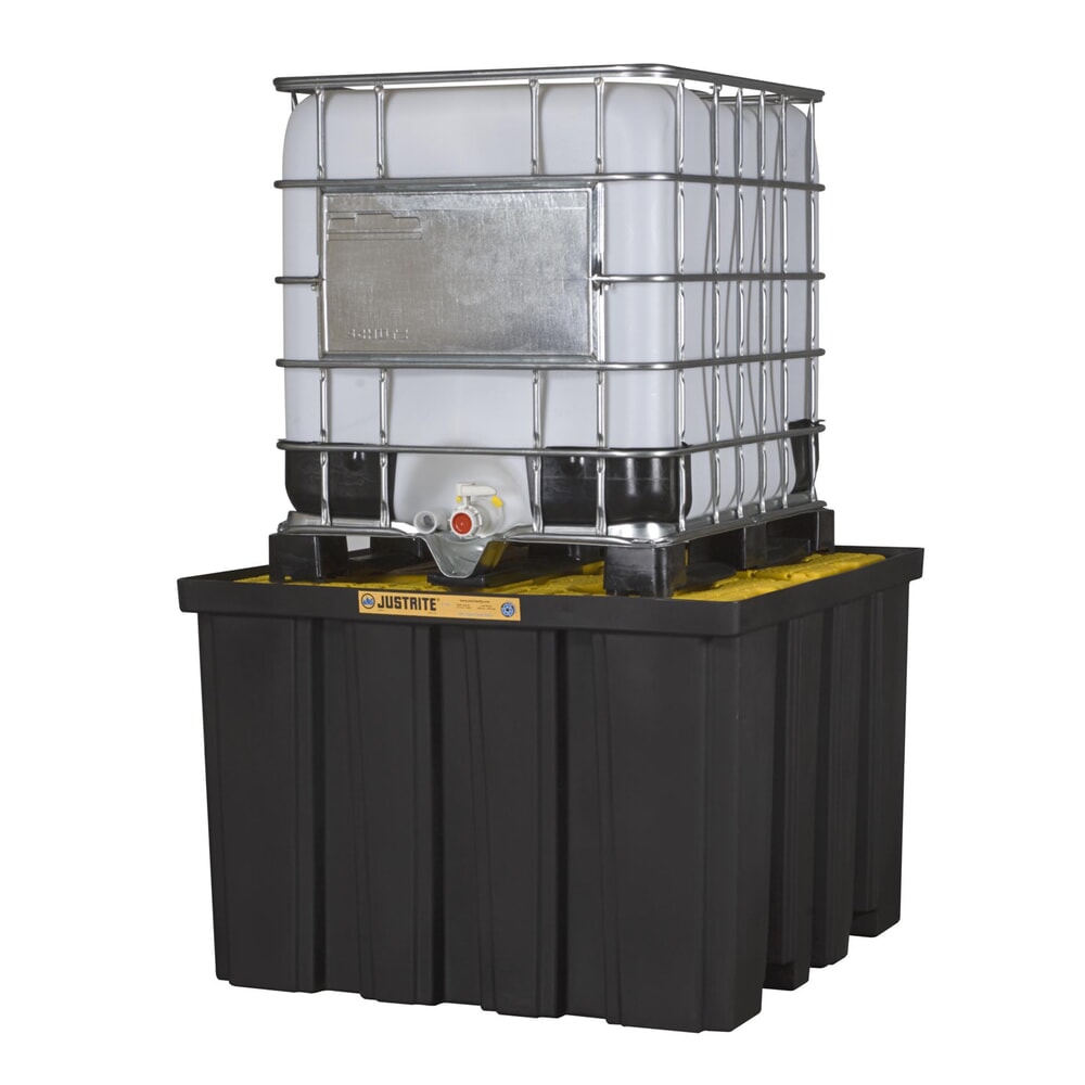 N° de l'image du produit 2 : Justrite® bac de rétention pour IBC en polyester, contenance 1.408 l