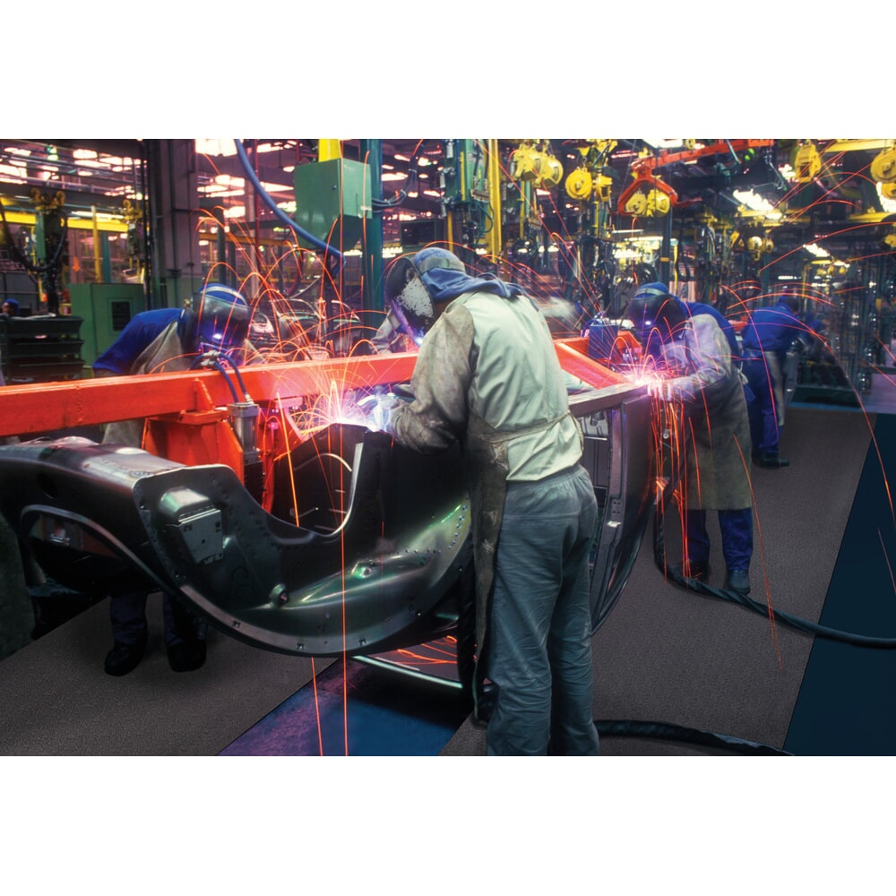 N° de l'image du produit 4 : Dalle anti-fatigue, surface en caoutchouc, face arrière en vinyle, lxP 610 x 910 mm
