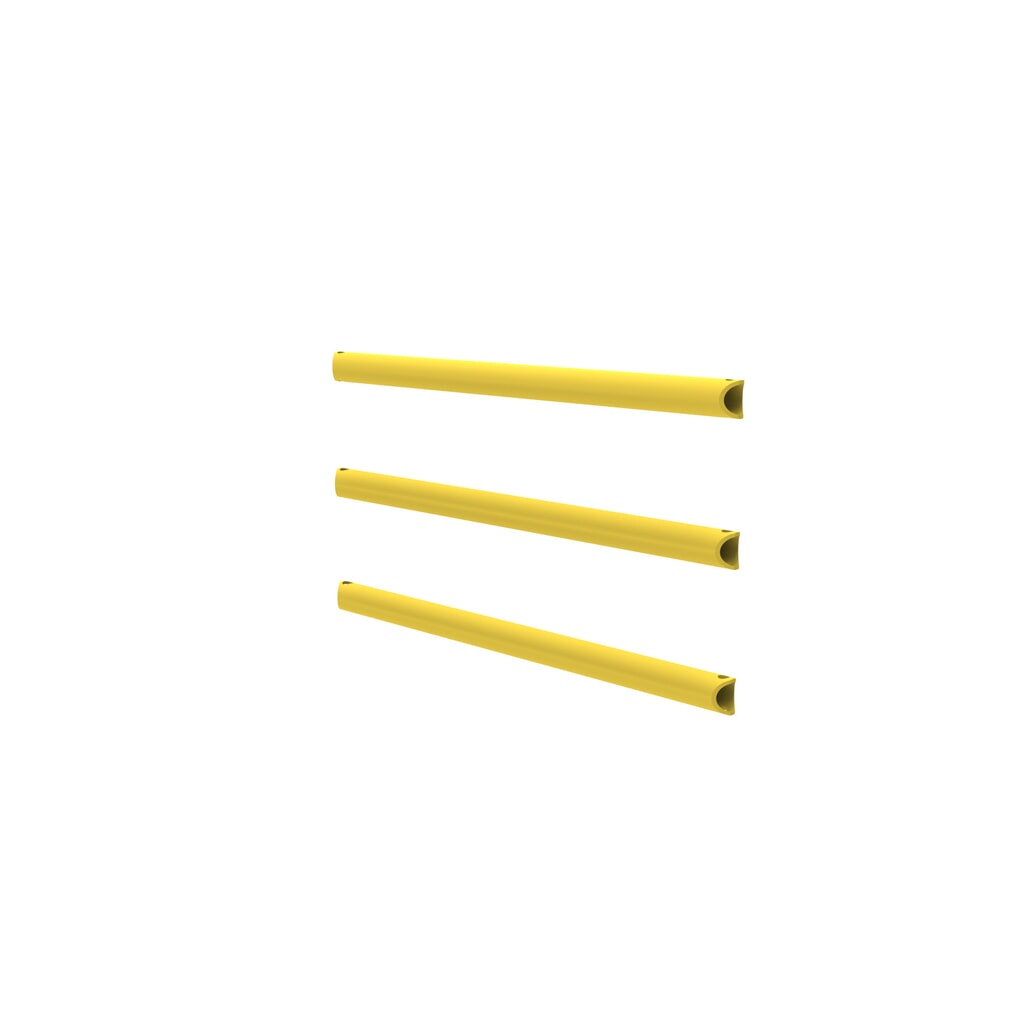 N° de l'image du produit 2 : dancop Jeu de montants pour garde-corps de sécurité « Delta », 3 pcs, découpe personnalisée