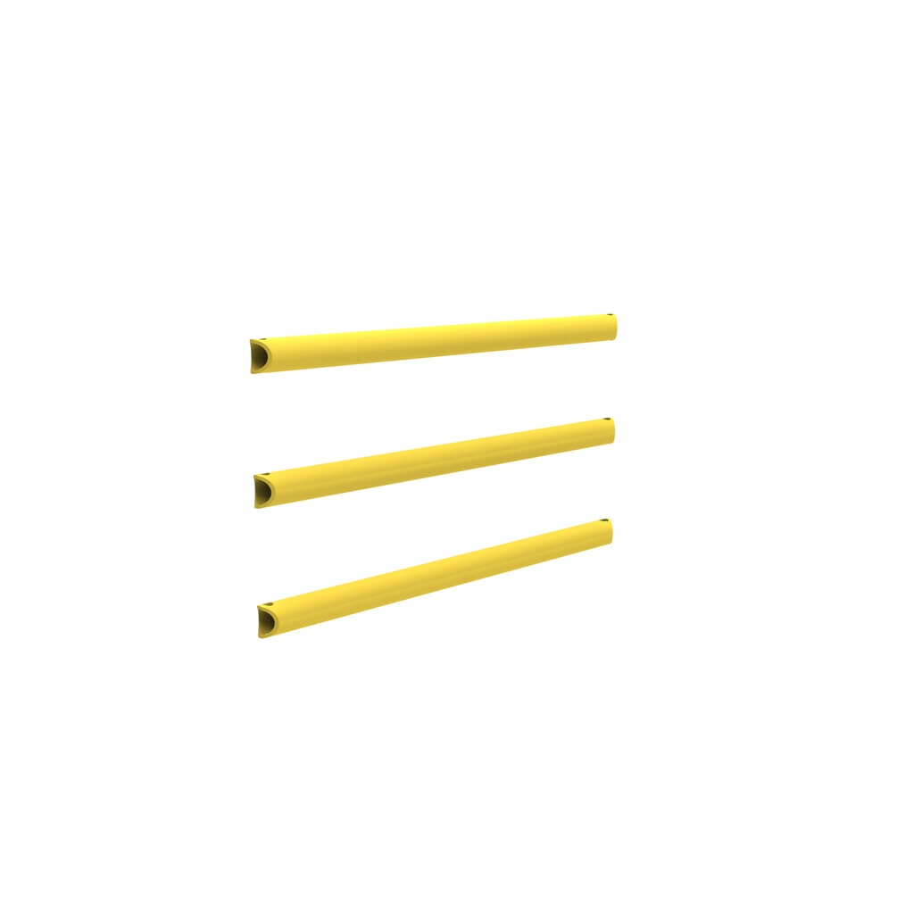 N° de l'image du produit 8 : dancop Jeu de montants pour garde-corps de sécurité « Delta », 3 pcs, découpe personnalisée