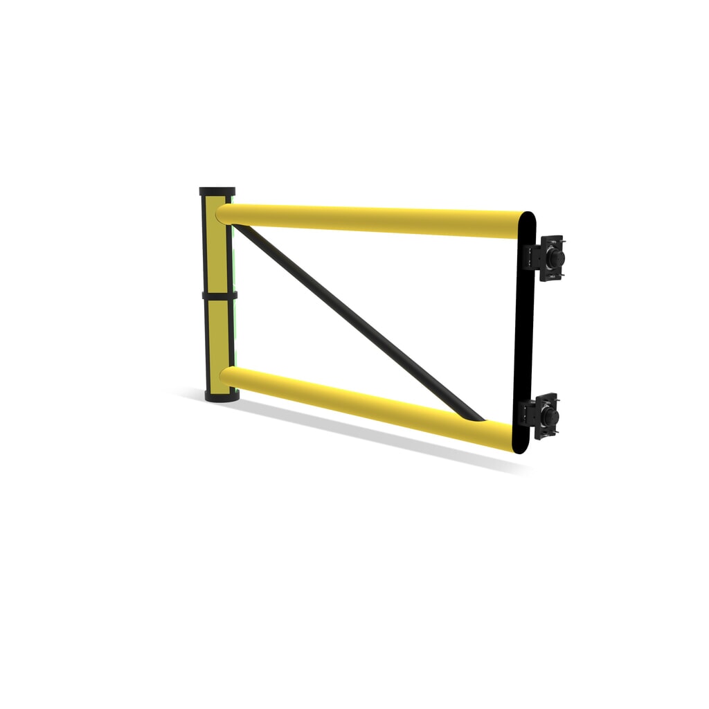 N° de l'image du produit 4 : dancop Porte battante pour garde-corps de sécurité « Delta », H x l 1 200 x 1 200 mm