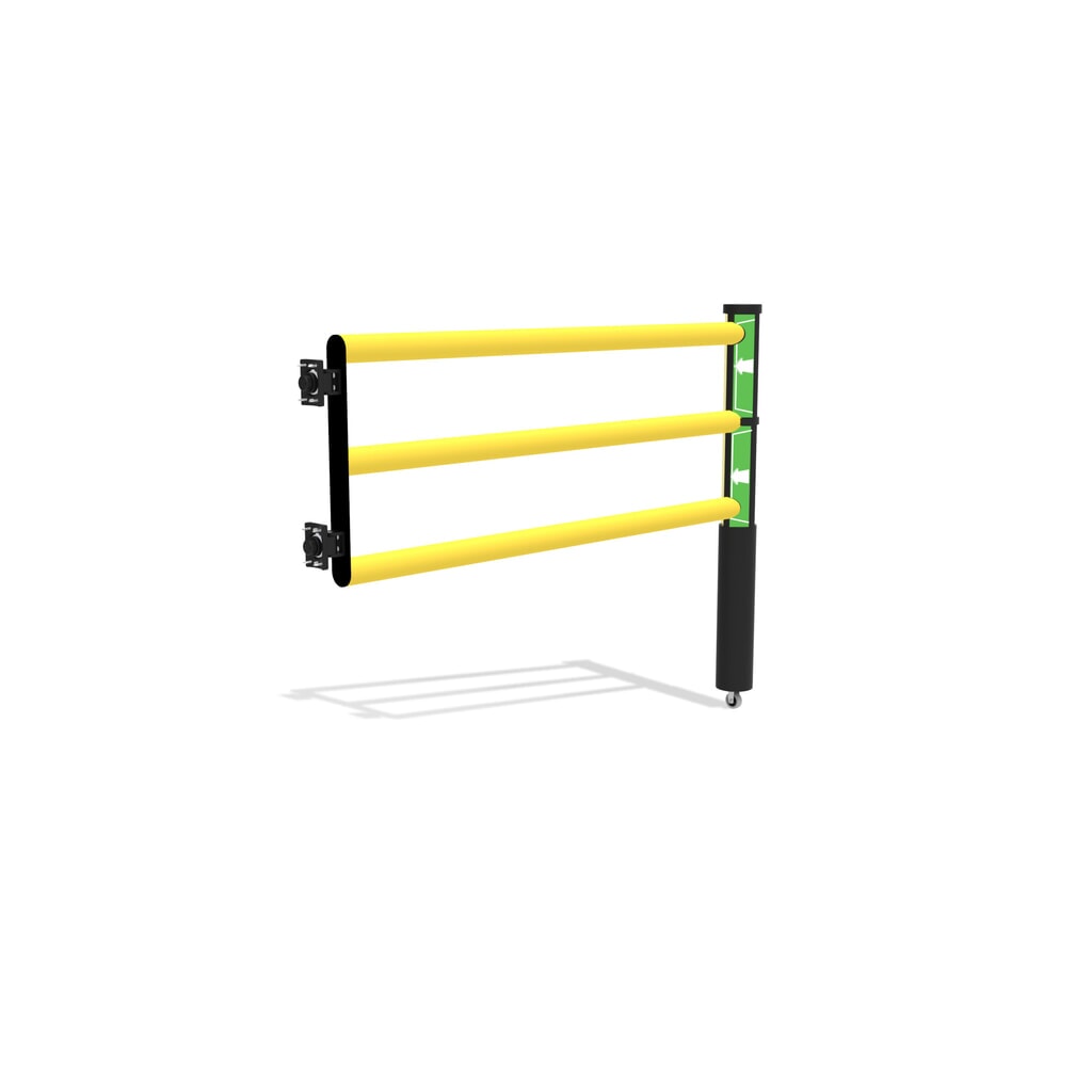 dancop Porte battante pour garde-corps de sécurité « Delta », H x l 1 200 x 1 500 mm, avec rouleau N° de l'image du produit 8 : dancop Porte battante pour garde-corps de sécurité « Delta », H x l 1 200 x 1 500 mm, avec rouleau