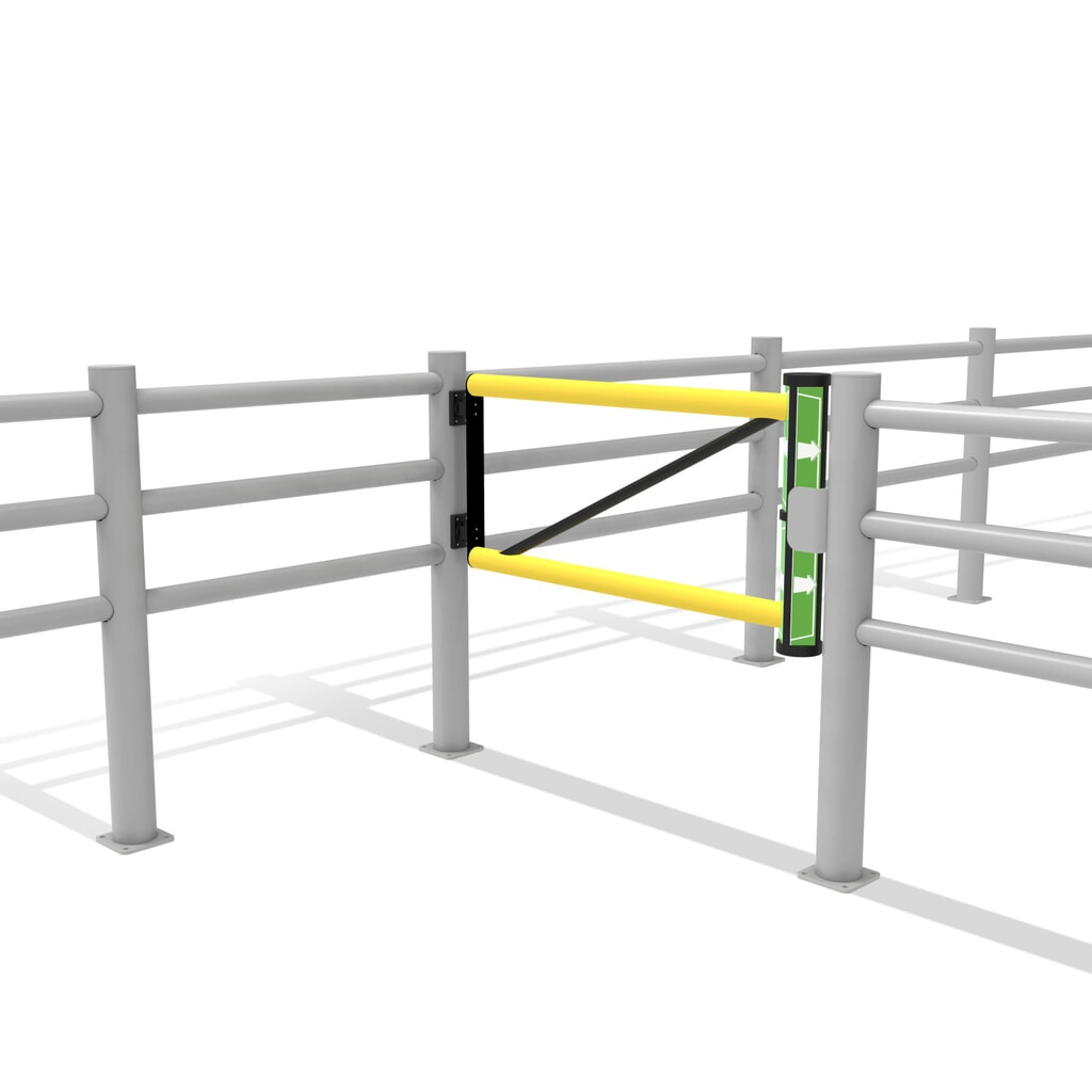 dancop Porte battante pour garde-corps de sécurité « Delta », H x l 1 200 x 1 200 mm N° de l'image du produit 11 : dancop Porte battante pour garde-corps de sécurité « Delta », H x l 1 200 x 1 200 mm