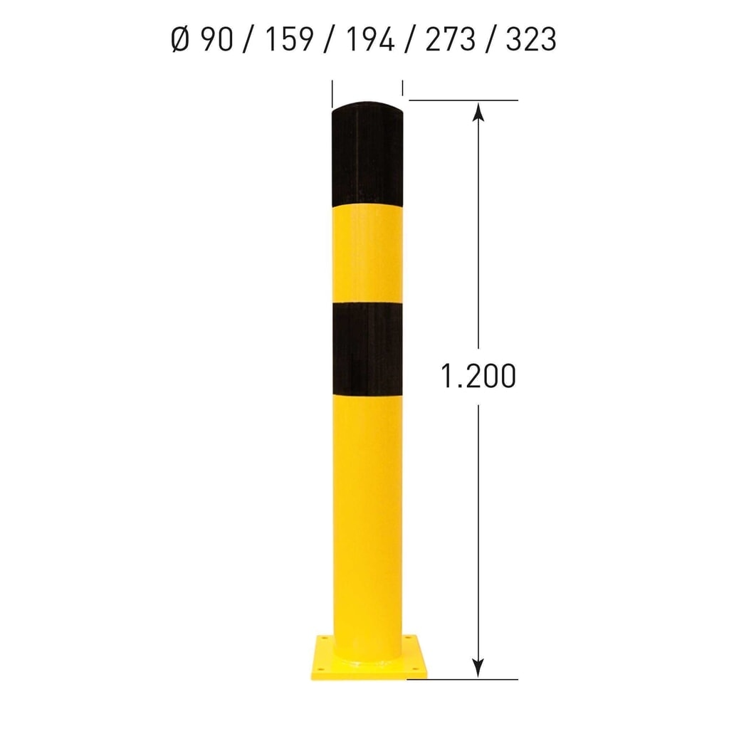 MORAVIA Borne de protection, à cheviller, pour l’extérieur, hauteur 1 200 mm, Ø 159 mm N° de l'image du produit 3 : MORAVIA Borne de protection, à cheviller, pour l’extérieur, hauteur 1 200 mm, Ø 159 mm