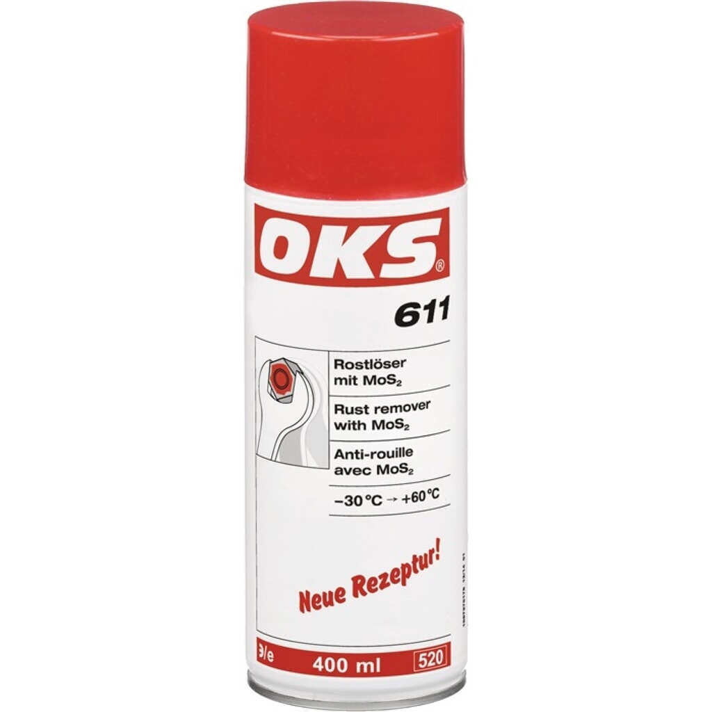 Illustration du produit: Dégrippant à MoS2 611 400 ml bombe aérosol OKS