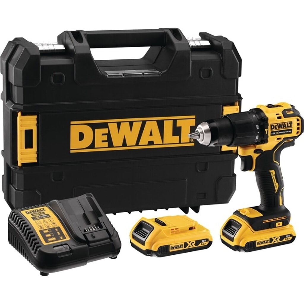 Illustration du produit: DEWALT Akkuschlagbohrschrauber DCD 709 D2T, 13 mm 1,5-13 mm, 18 V 2 Ah