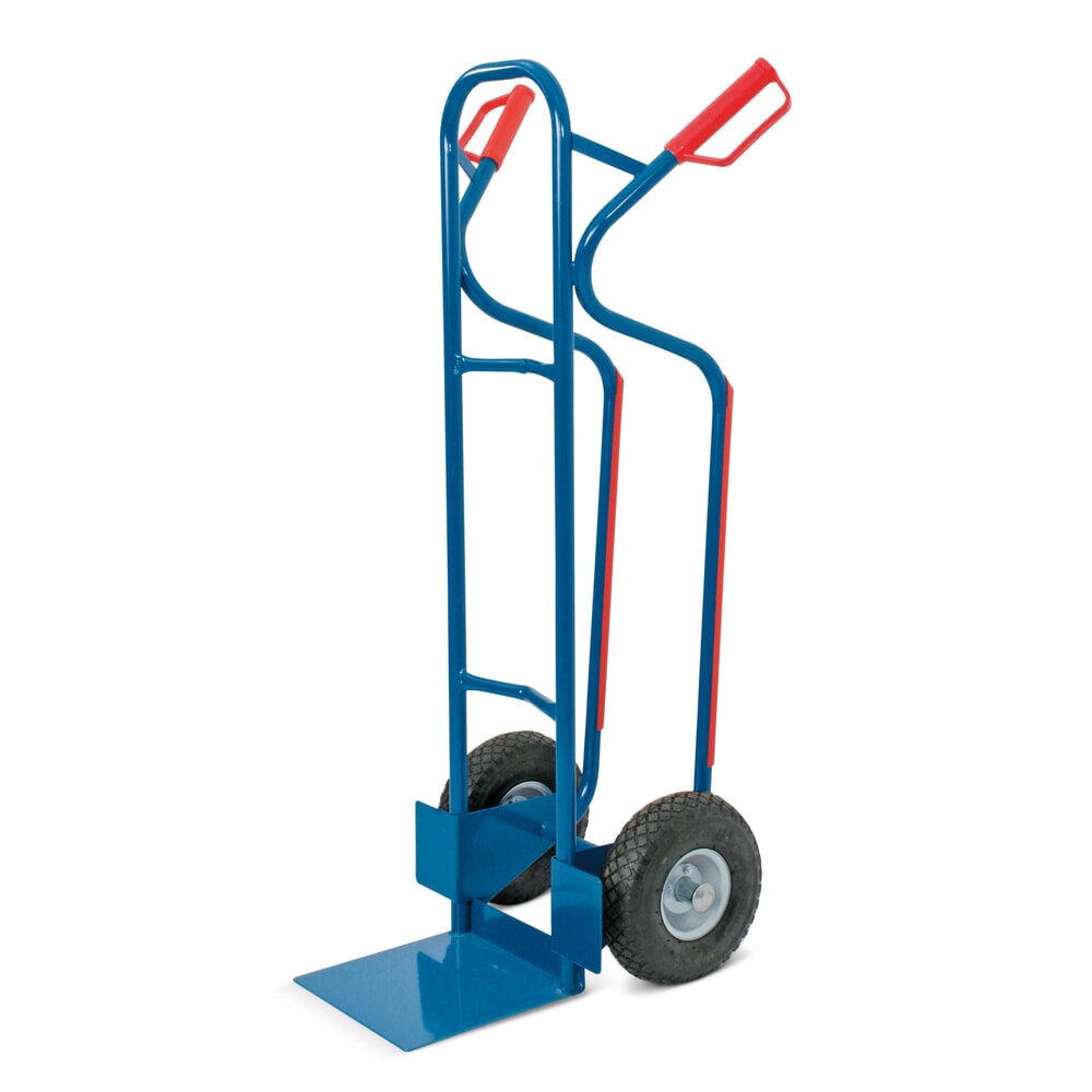 Illustration du produit: Diable de gerbage HEMMDAL, avec pneumatiques increvables, capacité de charge 250 kg, bavette l x P 280 x 275 mm, acier