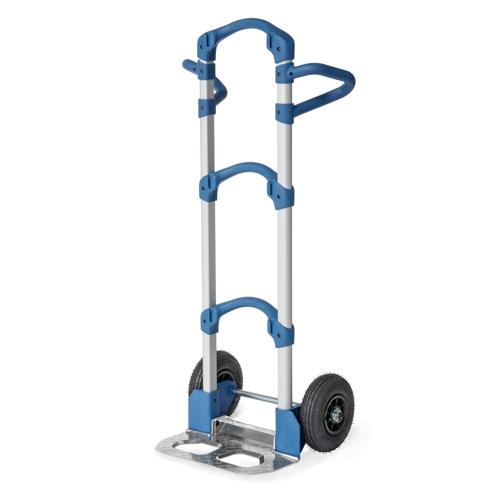 Illustration du produit: Diable en aluminium Wuppi fetra®, capacité de charge 200 kg, pelle l x P 425 x 165 mm