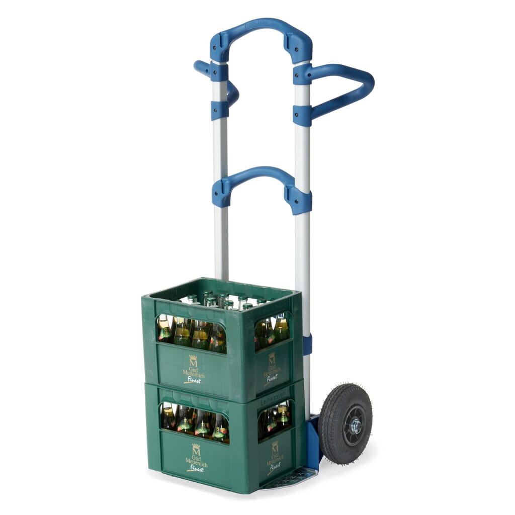 N° de l'image du produit 9 : Diable en aluminium Wuppi fetra®, capacité de charge 200 kg, pelle l x P 425 x 165 mm
