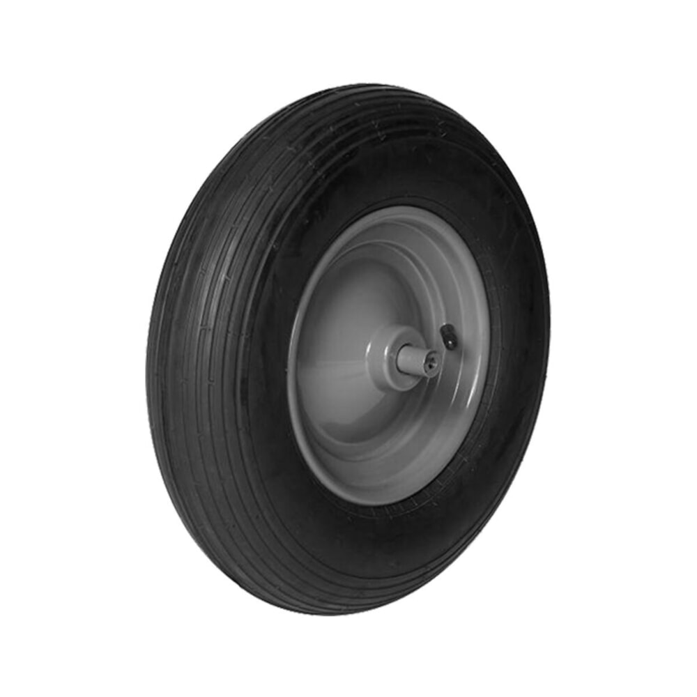 Illustration du produit: Roue de brouette Matador Ø400-8 - pneus gonflables 4 couches, longueur d'essieu 150 mm