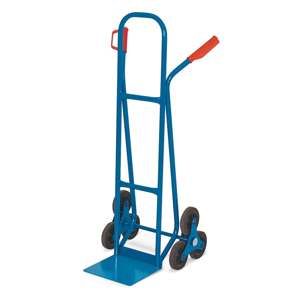 Illustration du produit: Diable pour escaliers HEMMDAL, 3 roues en étoile, capacité de charge 175 kg, bavette l x P 280 x 230 mm, acier