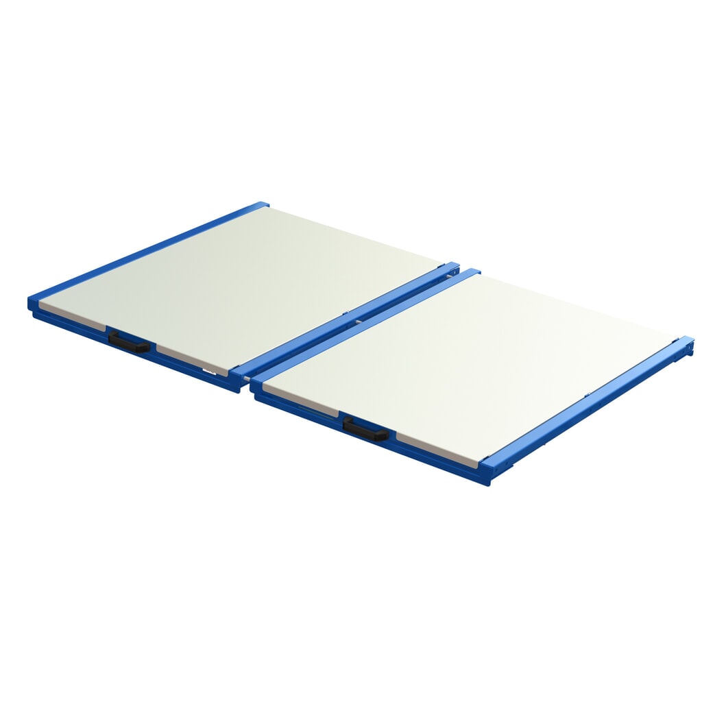 Illustration du produit: Dispositif d’extraction de palettes XL, capacité de charge 400 kg, profondeur d’extraction de 70 %, l x P 1 700 x 1 200 mm, avec fond en acier