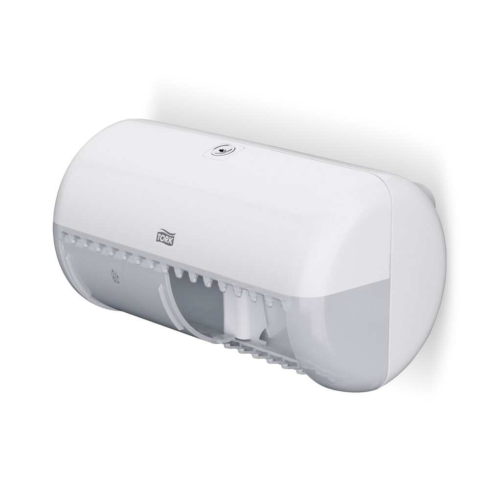 Illustration du produit: Distributeur de papier-toilette TORK® MINI, blanc, blanc
