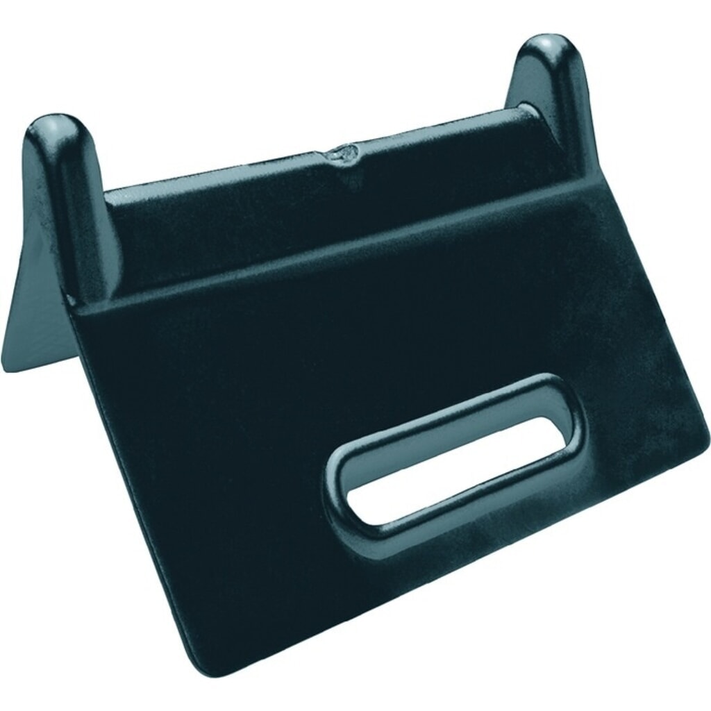 N° de l'image du produit 1 : Dolezych Coin protège-arête, sans fente, longueur de pattes 90 x 90 mm noir, 4 pcs / set