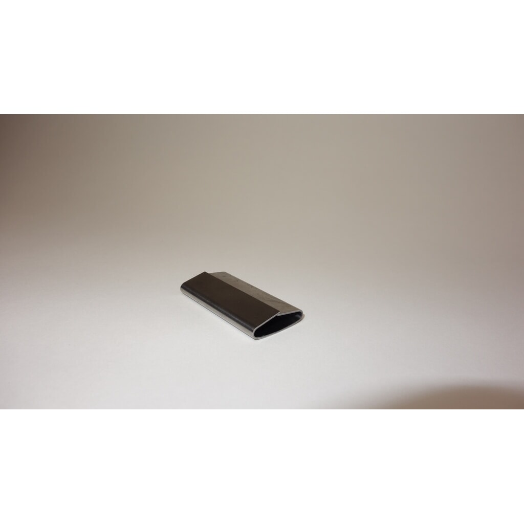 Douilles de fermeture chevauchantes pour feuillard en acier 16 mm, compatibles avec l'appareil de cerclage circulaire BPT N° de l'image du produit 2 : Douilles de fermeture chevauchantes pour feuillard en acier 16 mm, compatibles avec l'appareil de cerclage circulaire BPT