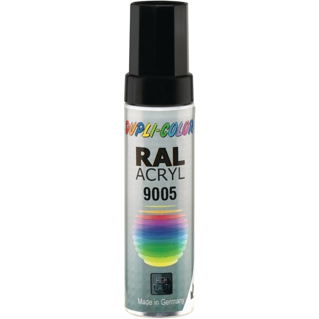 DUPLI-COLOR Stylo peinture, RAL 9005 12 ml, noir profond brillant, stylo Illustration du produit: DUPLI-COLOR Stylo peinture, RAL 9005 12 ml, noir profond brillant, stylo