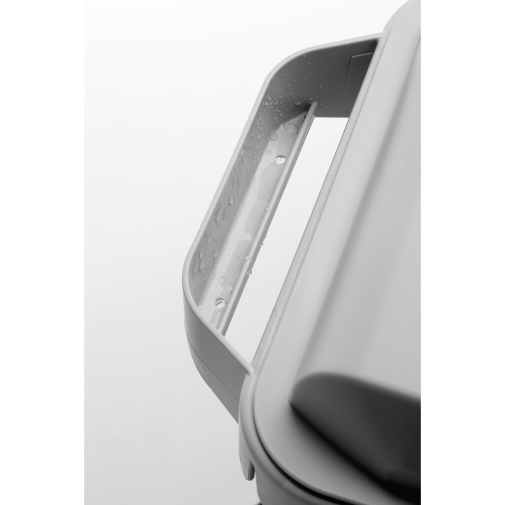 N° de l'image du produit 2 : DURABLE Conteneur à déchets DURABIN® ECO 60L avec couvercle + cadre d’affichage DURAFRAME®, gris