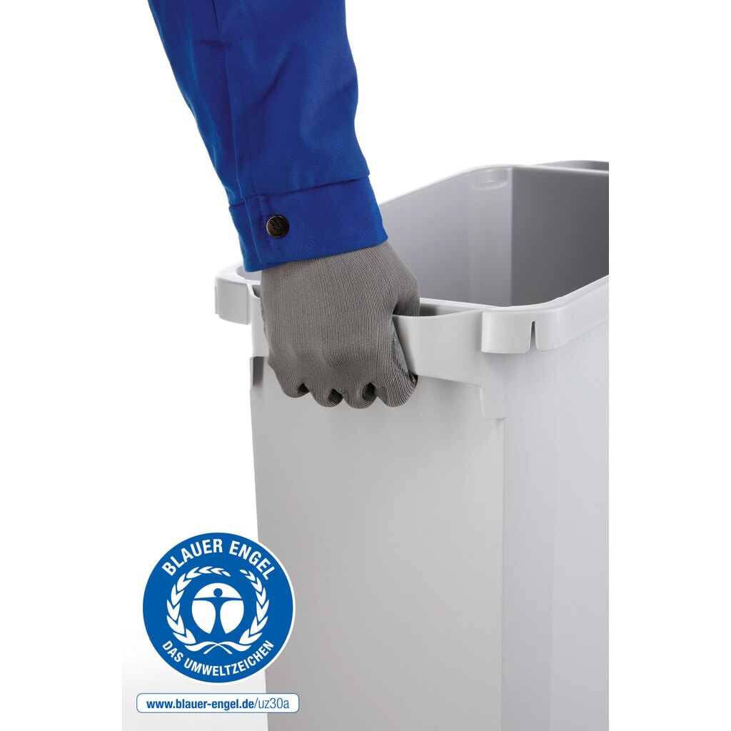 DURABLE Conteneur à déchets DURABIN® ECO 60L avec couvercle + cadre d’affichage DURAFRAME®, gris N° de l'image du produit 4 : DURABLE Conteneur à déchets DURABIN® ECO 60L avec couvercle + cadre d’affichage DURAFRAME®, gris
