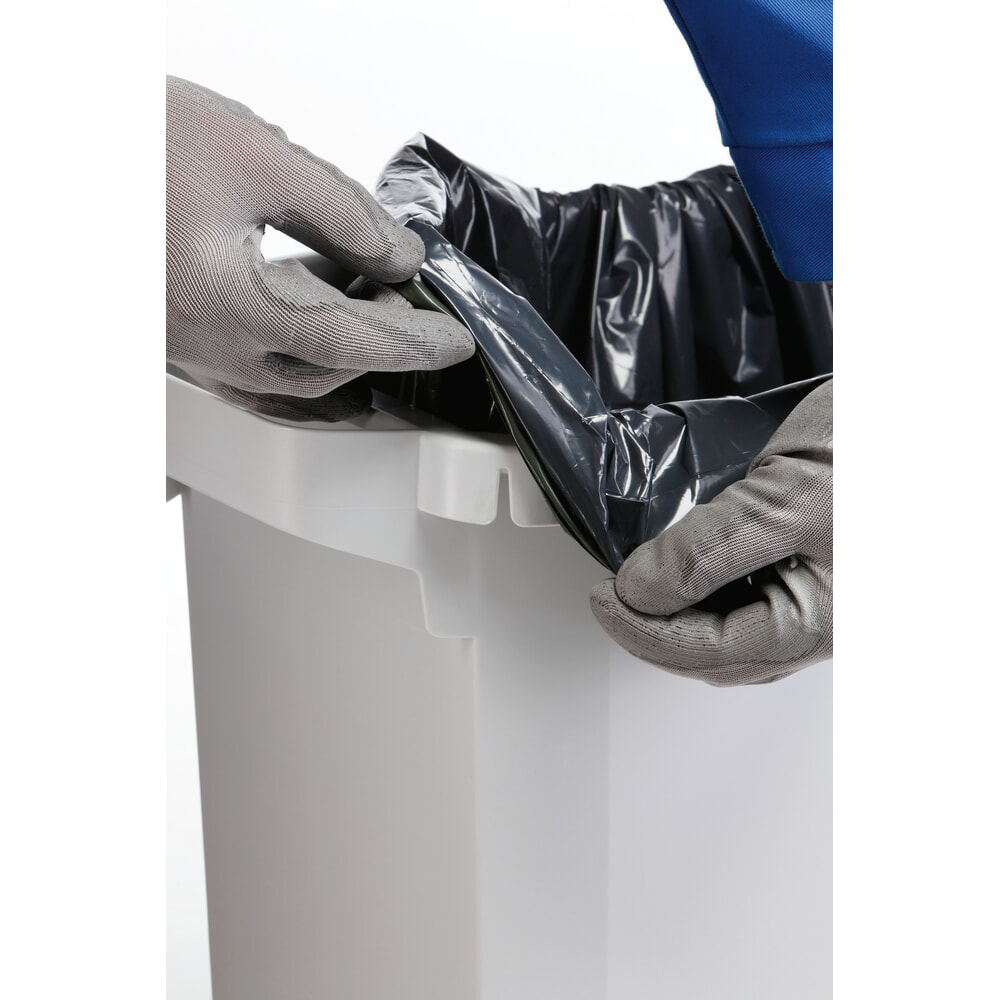 N° de l'image du produit 6 : DURABLE Conteneur à déchets DURABIN® 60L avec couvercle rabattable + cadre d’affichage DURAFRAME®, vert