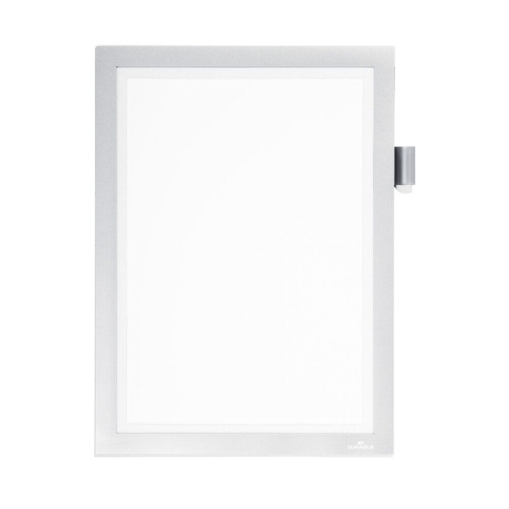 Illustration du produit: DURABLE Info-Rahmen DURAFRAME® NOTE A4, mit Magnetverschluss und Stifthalter, silber